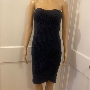 Strapless Navy Cocktail Dress
